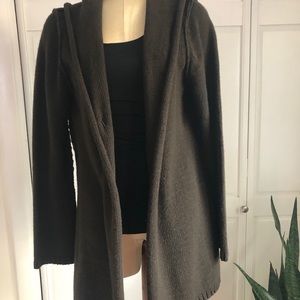 CAbi Brown Hooded Cardigan XL
